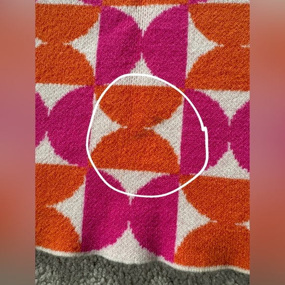 NEW Pink And Orange Sweater Tank Top, Size XS - Picture 10 of 12